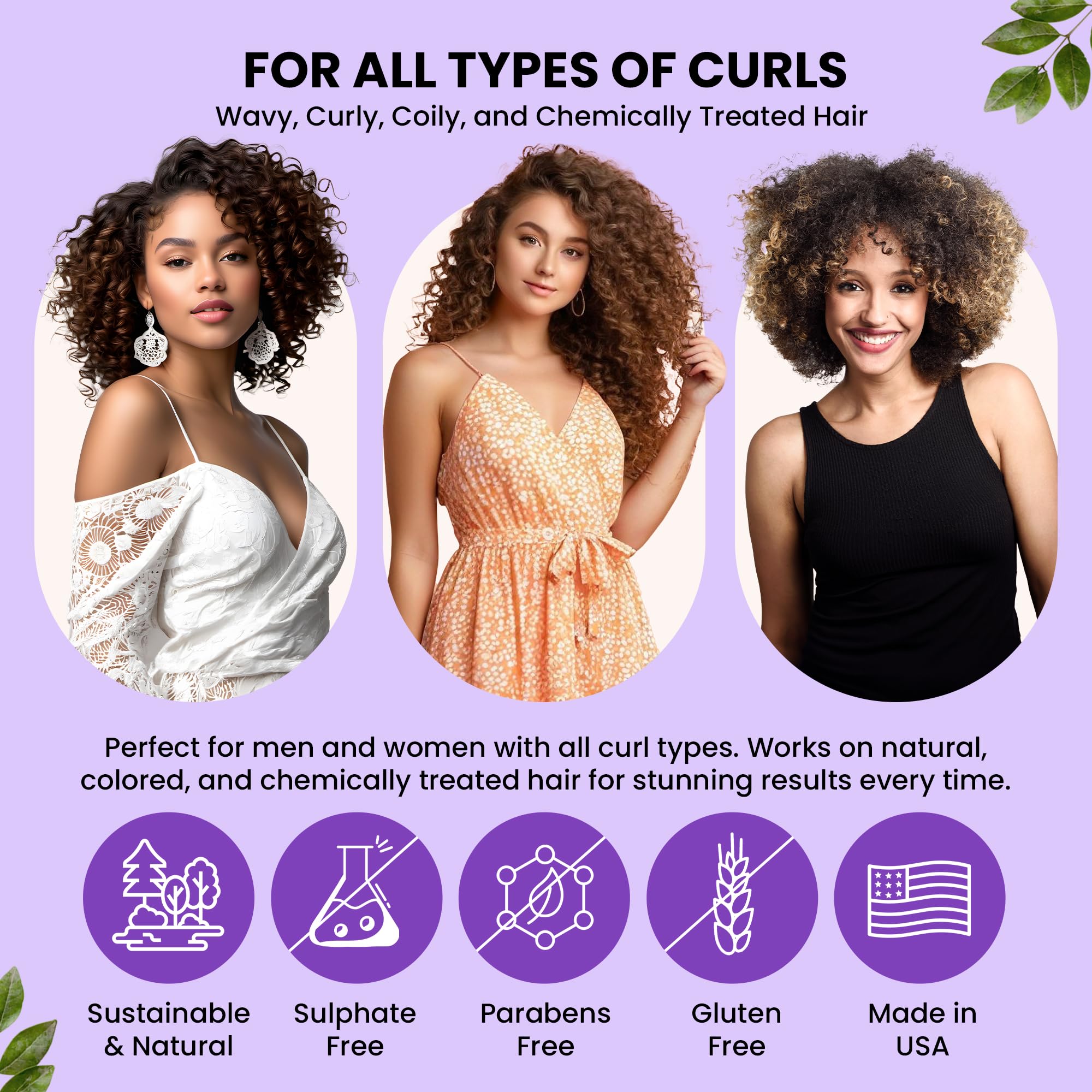 Defined shiny curls using Controlled Chaos Curl Cream.