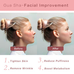 Contrybox Gua Sha línea de mandíbula, diseño suave mejora la definición facial