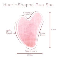 Gua Sha para ojos de Contrybox con piedra rosa, uso suave y rejuvenecedor