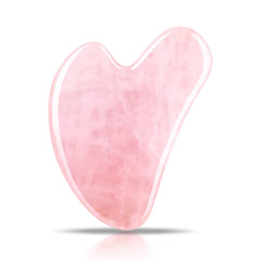 Contrybox Gua Sha para rostro con piedra rosa, suaviza la piel y ayuda a la definición