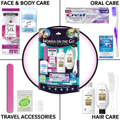 Conjunto de higiene de viaje de Convenience Kits International, ideal para maletas y estancias cortas.