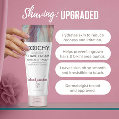 Coochy Island Paradise foam lather shows rich texture for gentle shaving.