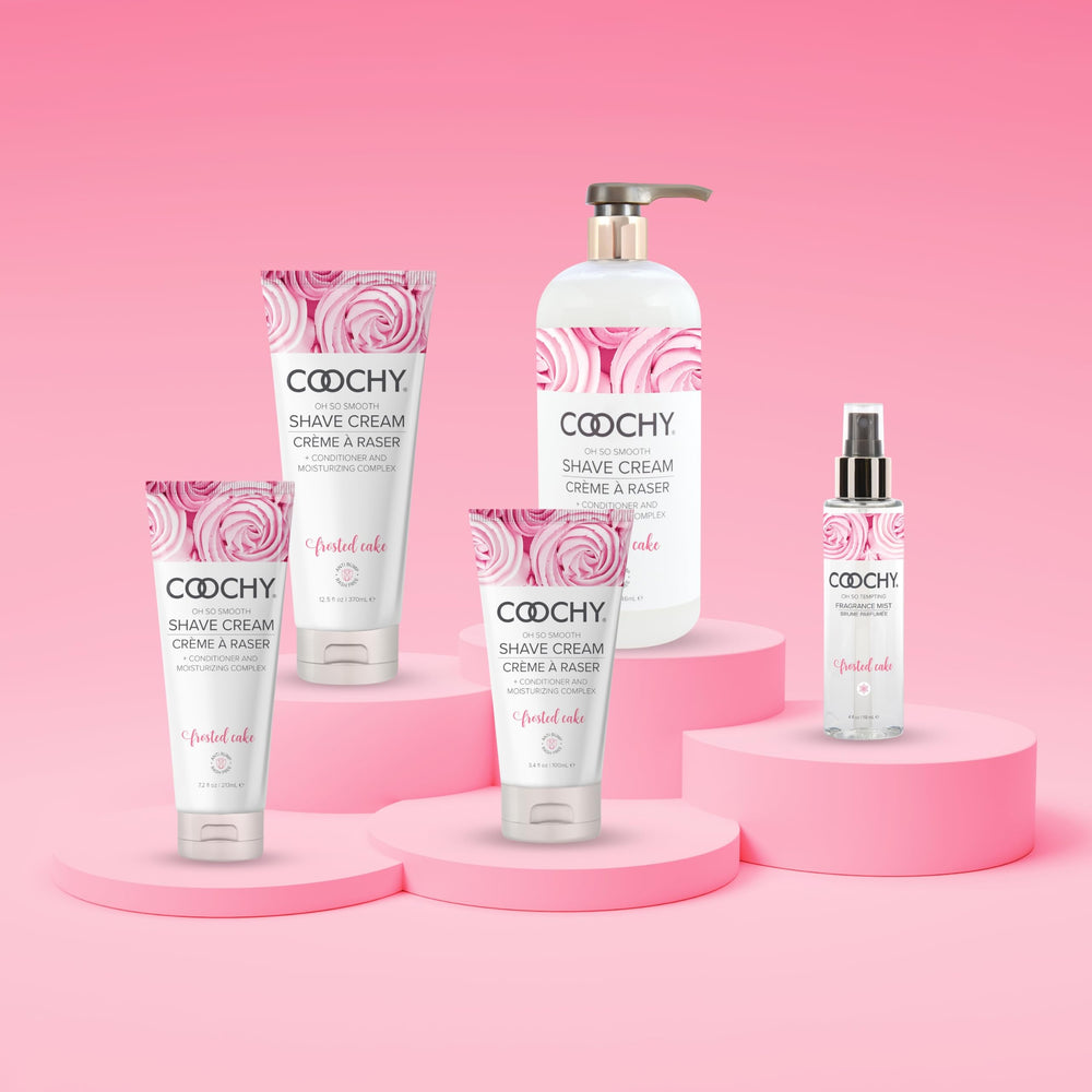 Coochy Shave Cream dermatologist-tested label highlights skin-friendly formula