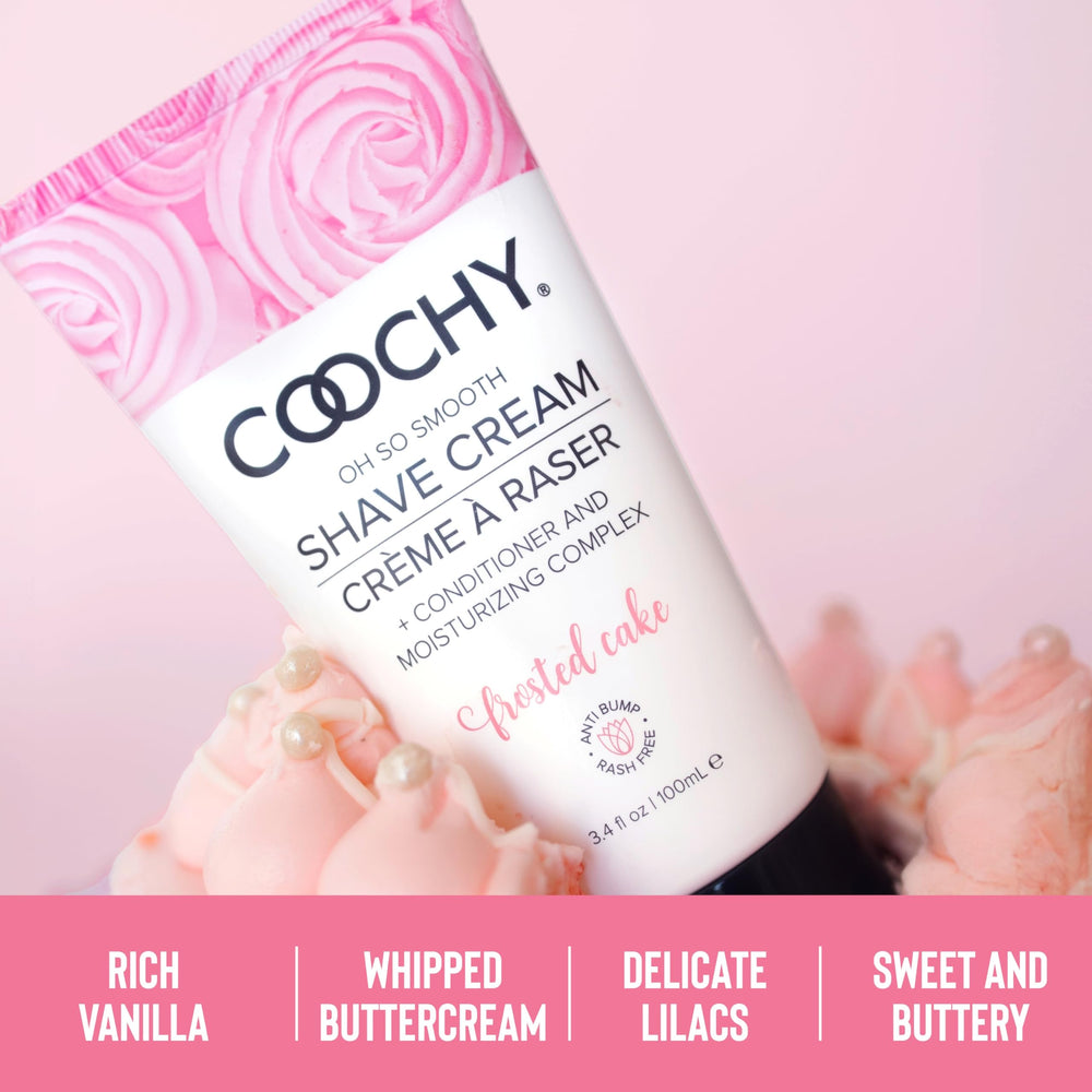 Coochy Shave Cream for legs delivering a soft, glide-ready shave