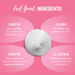Coochy Shave Cream underarms application for smooth shaving