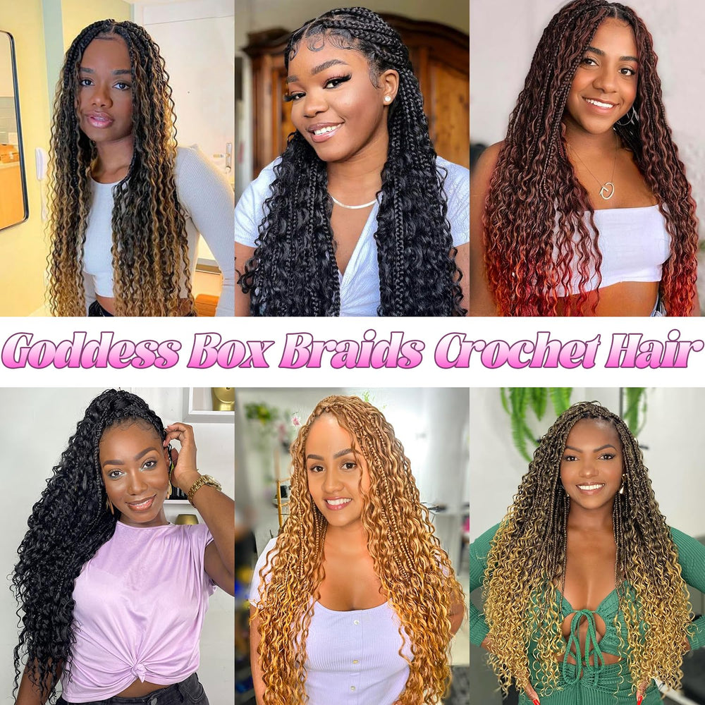 CooCooJoo Goddess Boho Box Braids ideal for protective everyday styling