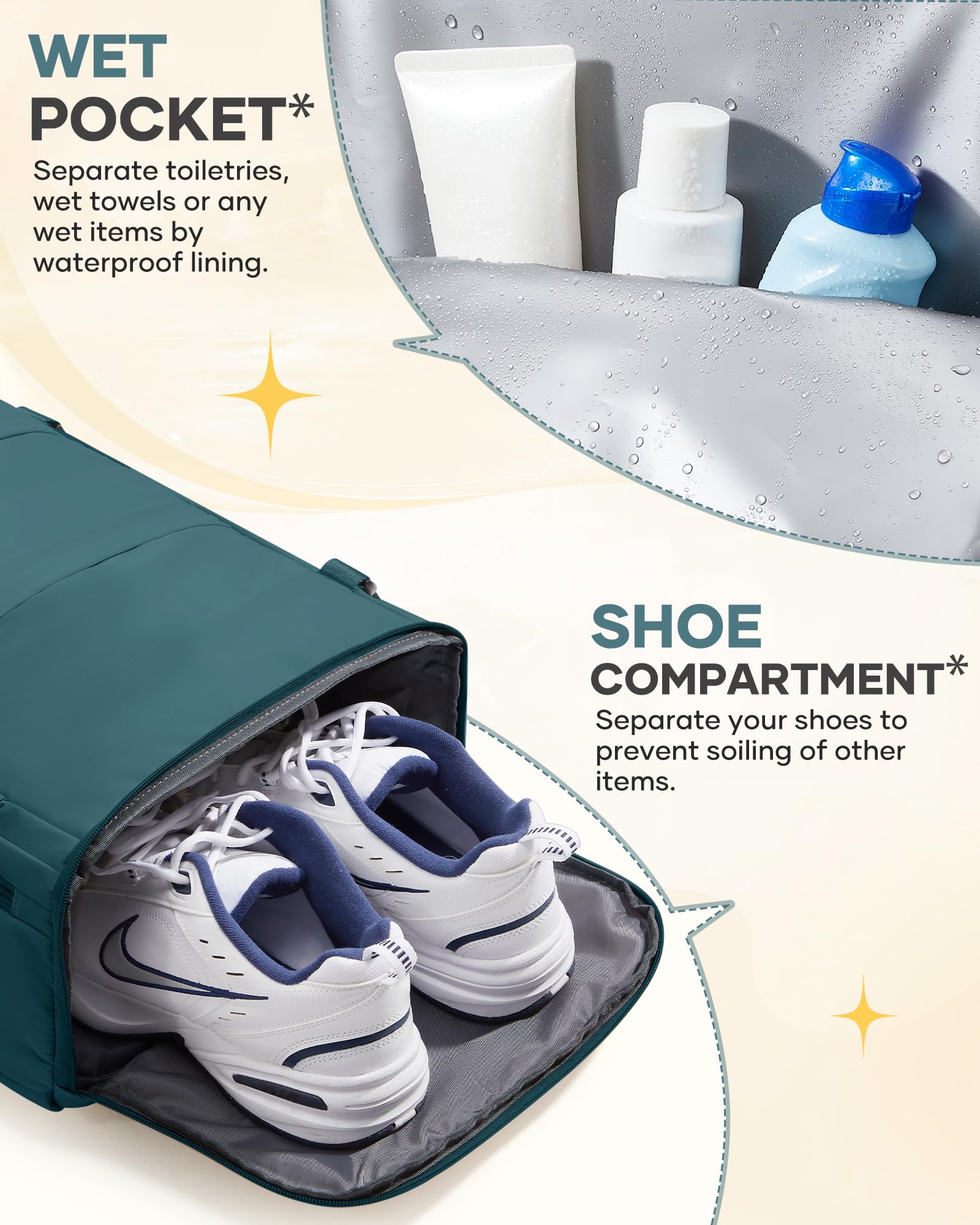 Coofay large-capacity interior ideal for multi-day trips