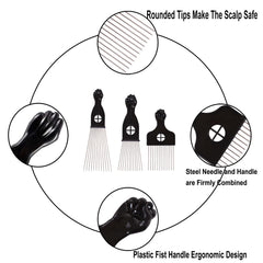 COOKOO curly hair combs for natural, curly, and textured hair