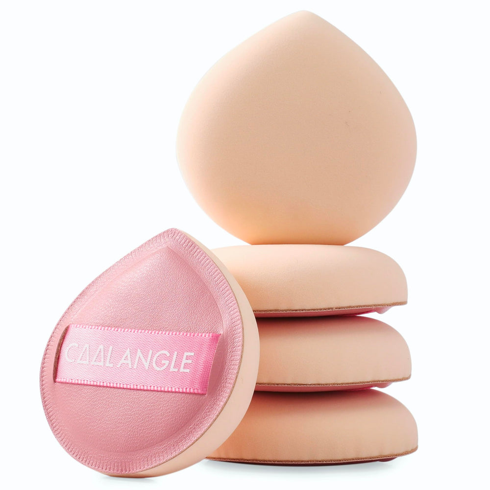 Cool-Angle 5pcs pink makeup sponge collection for versatile blending