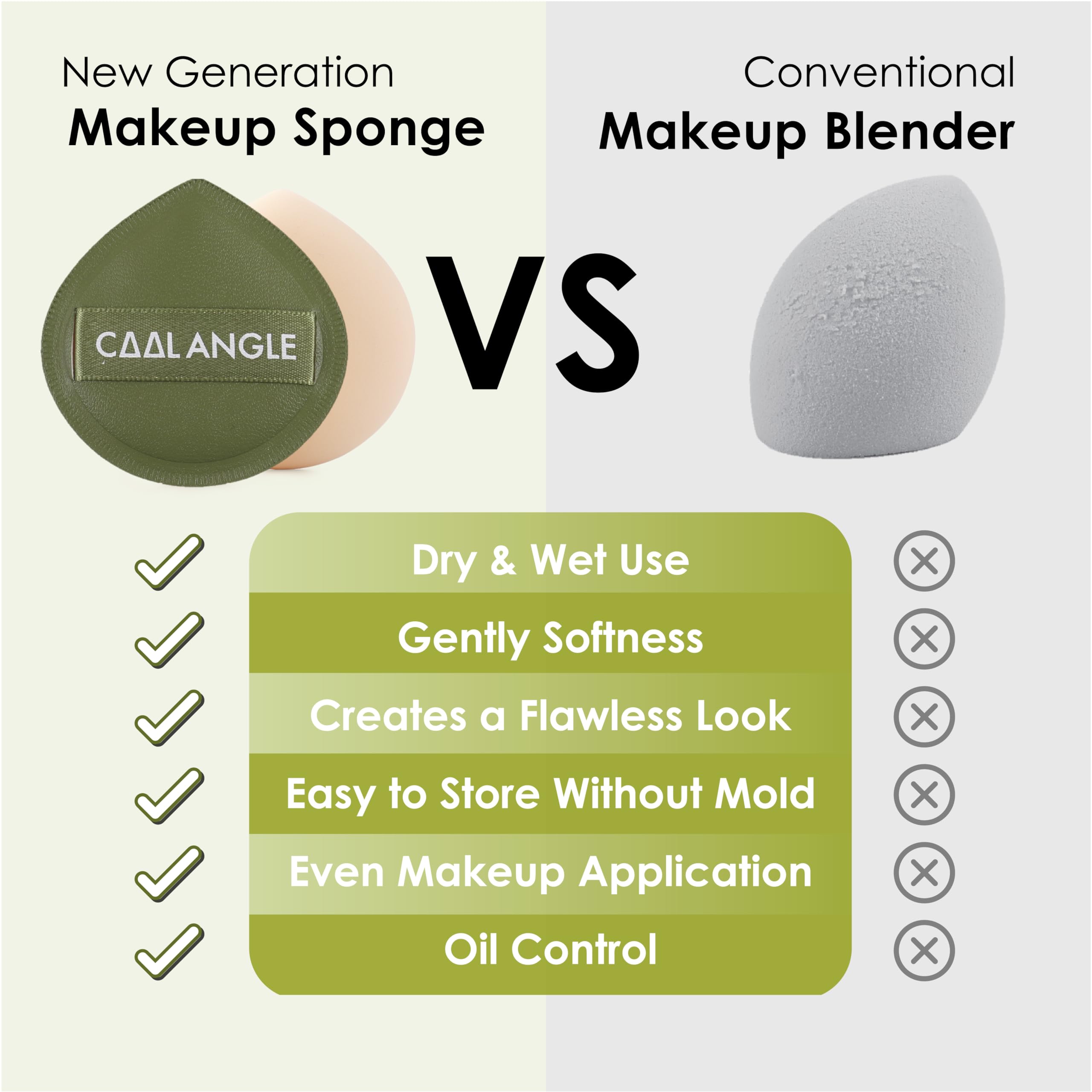 Cool-Angle makeup sponge concealer blender for precise application and blendable results.