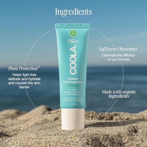 COOLA bottle with cucumber scent for refreshing application