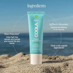 COOLA bottle with cucumber scent for refreshing application