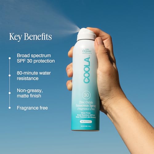 COOLA fragrance-free formula offering clean sun protection for sensitive skin