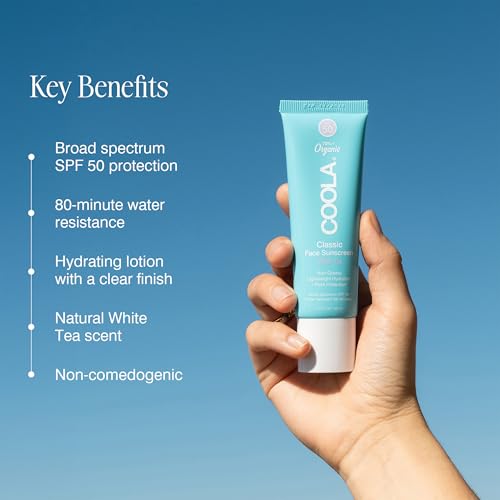 COOLA outdoor setting highlights reef-friendly vegan sunscreen formula.