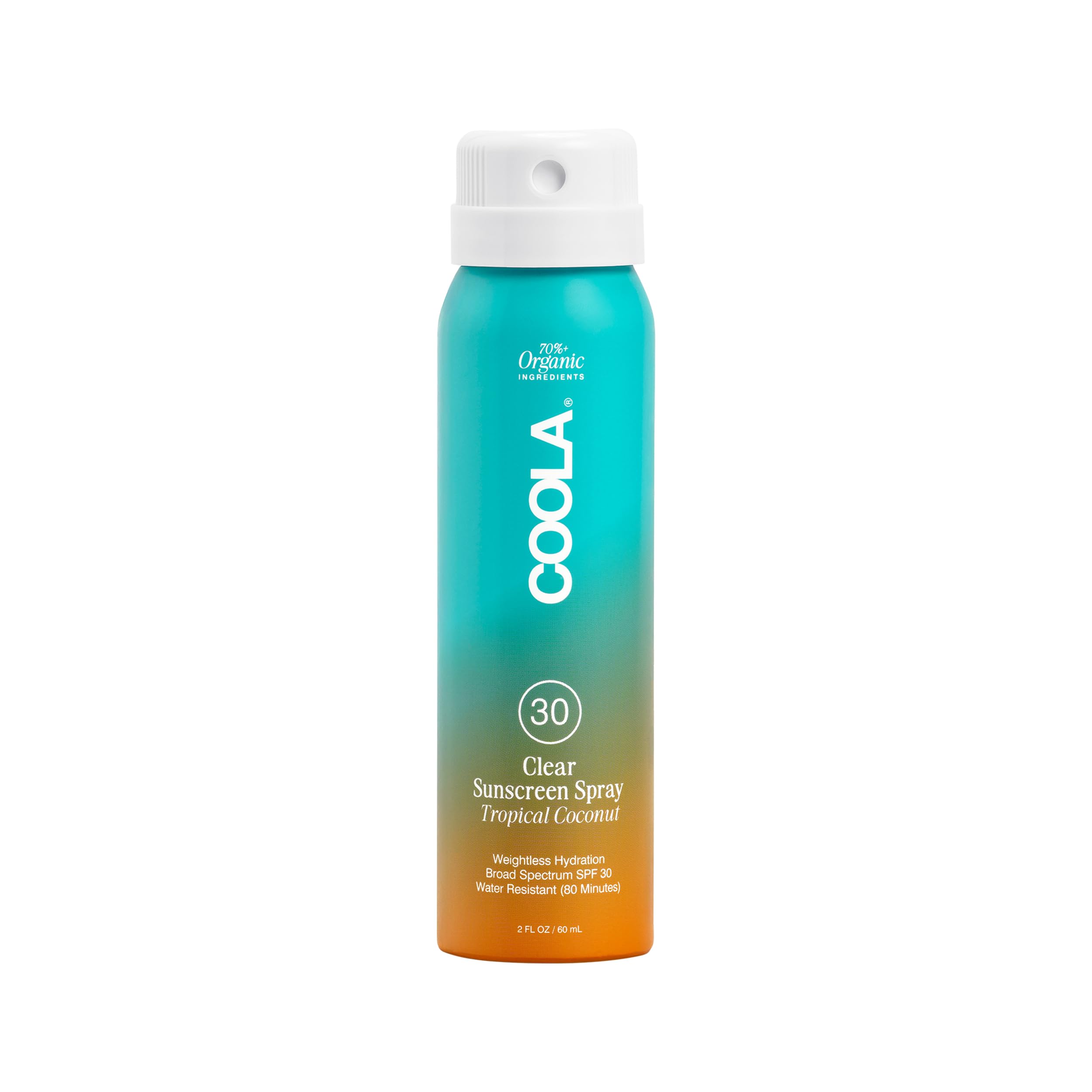COOLA protector solar SPF 30 en spray, pulverizador continuo para aplicación rápida al aire libre