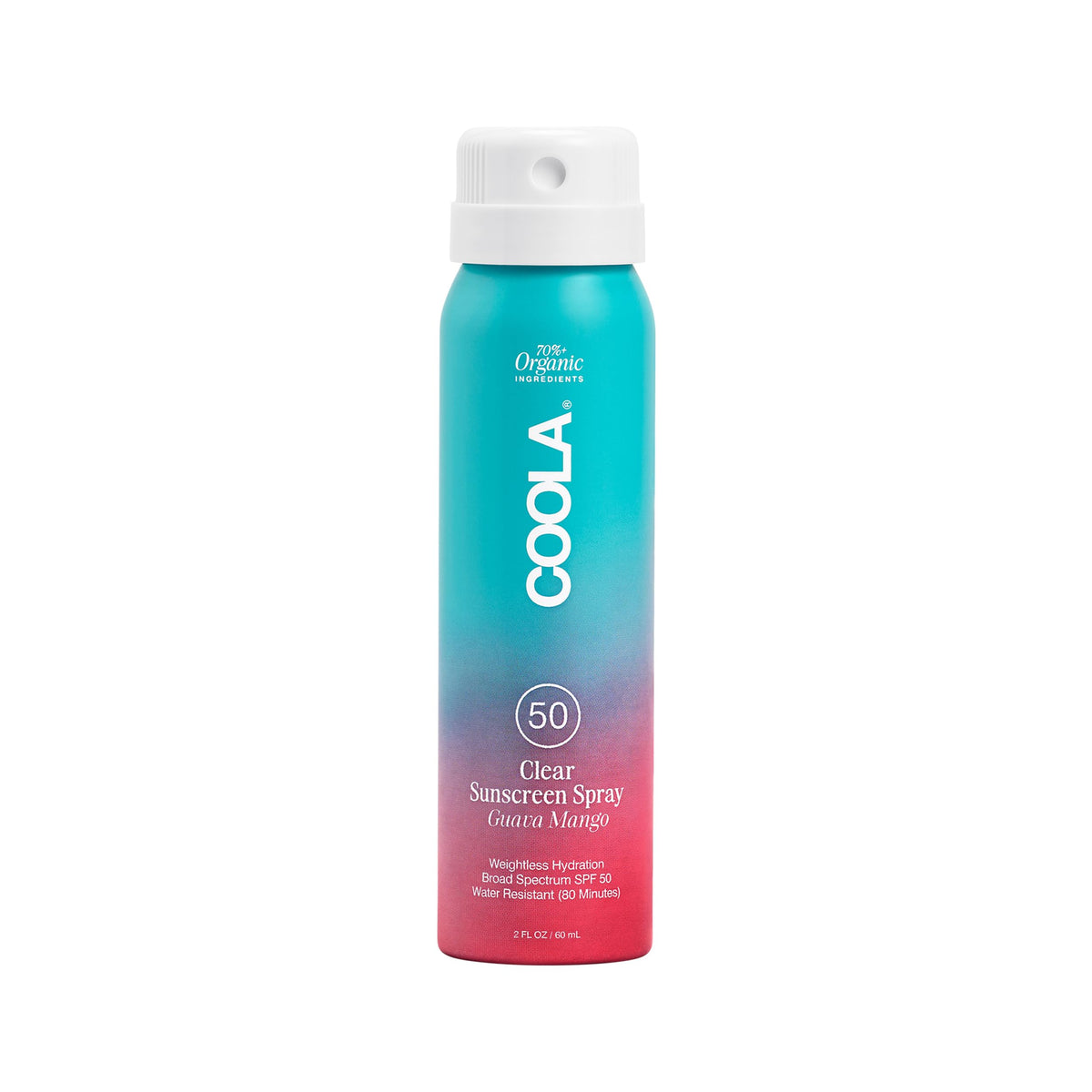 COOLA protector solar SPF 50 en atomizador, cobertura rápida