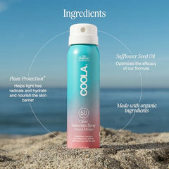 Protector solar COOLA 50, vegano y libre de gluten, amable con la piel