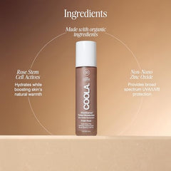 COOLA Rosilliance BB Cream Rose Stem Cells highlight antioxidant hydration for a healthy glow.