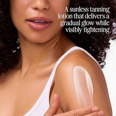 COOLA self-tanner application showing smooth, transfer-resistant tan