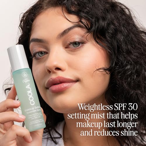 COOLA SPF 30 makeup protection mist delivering long-lasting color and hydration