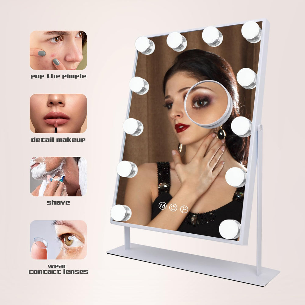 COOLJEEN mirror includes 10x magnification ideal for precise tasks