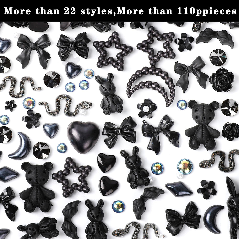 COOSLIM butterfly 3D nail charm enhances shimmering nail art with graceful wings.