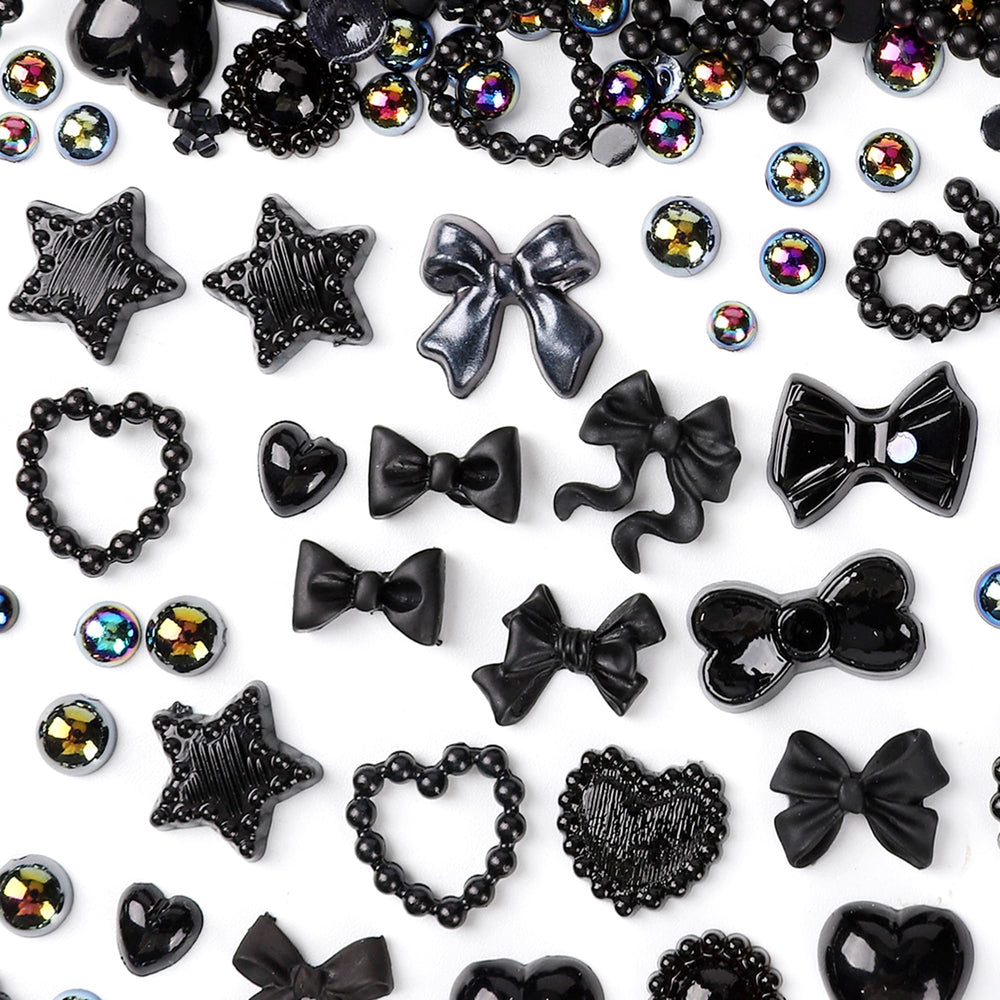 COOSLIM charms uñas perlas planas para brillo sutil y duradero