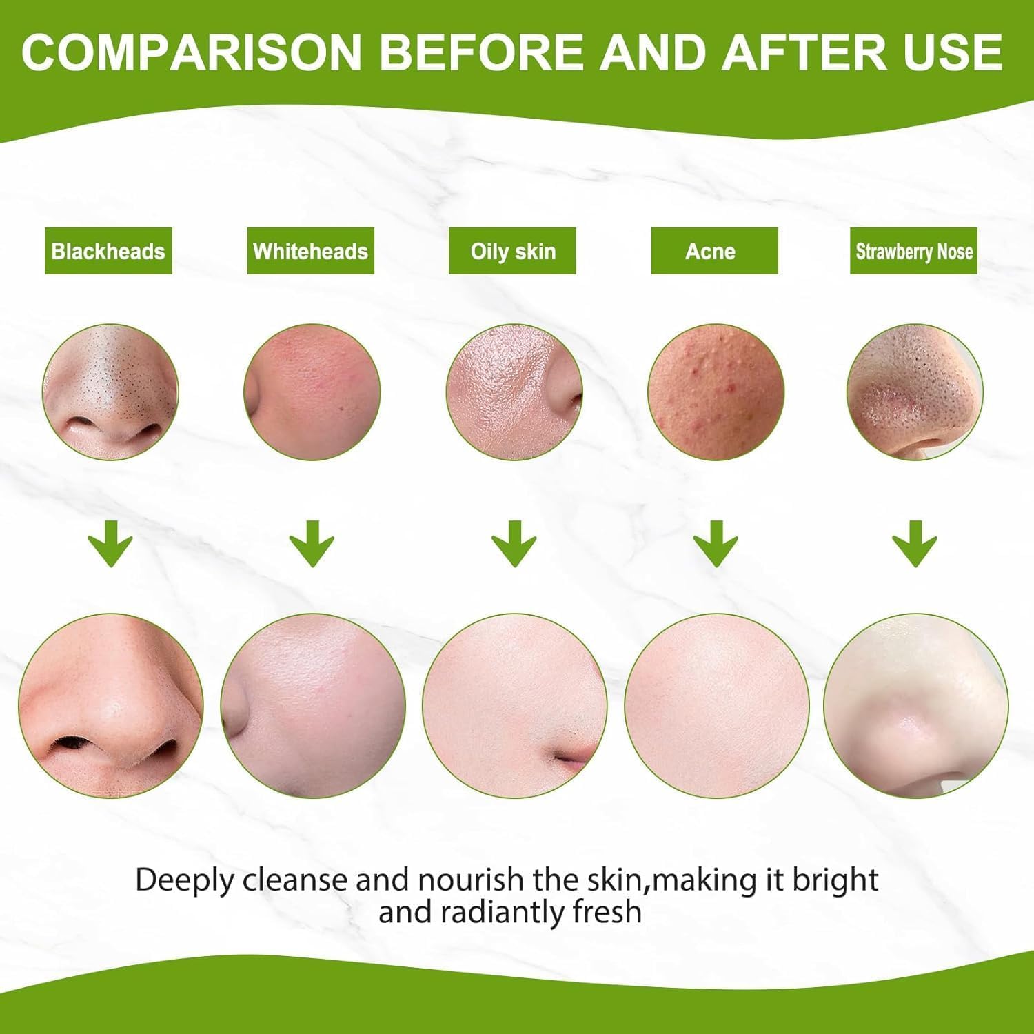 Coperalcool mask peel-off action demonstrates impurity removal and refined texture.