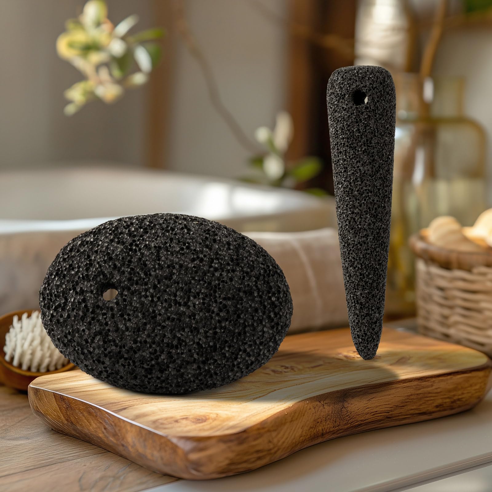 CopesFuda two-piece set includes easy to clean stones after use