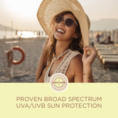 Coppertone etiqueta SPF 8 visible, verificación rápida de protección
