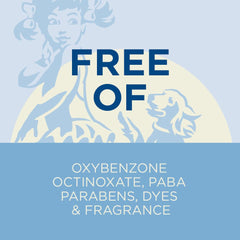 Coppertone Pure and Simple fragrance-free hypoallergenic sunscreen on a shelf for daily use.