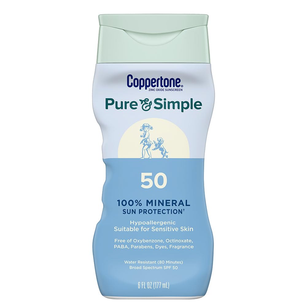 Coppertone Puro y Simple: botella SPF50 para piel sensible y uso diario