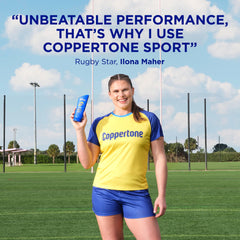 Coppertone Sport SPF 30: etiqueta clara en la botella