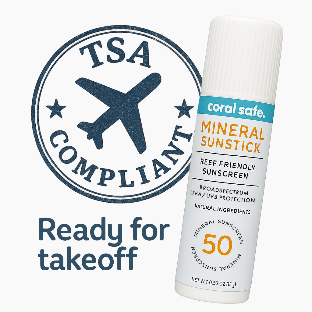 Barrita facial Coral Safe SPF50, aplicación suave y sin esfuerzo.