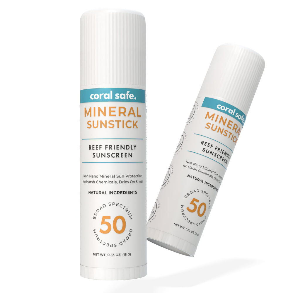 Coral Safe Reef Sunscreen Face Stick application on skin with smooth, even coverage