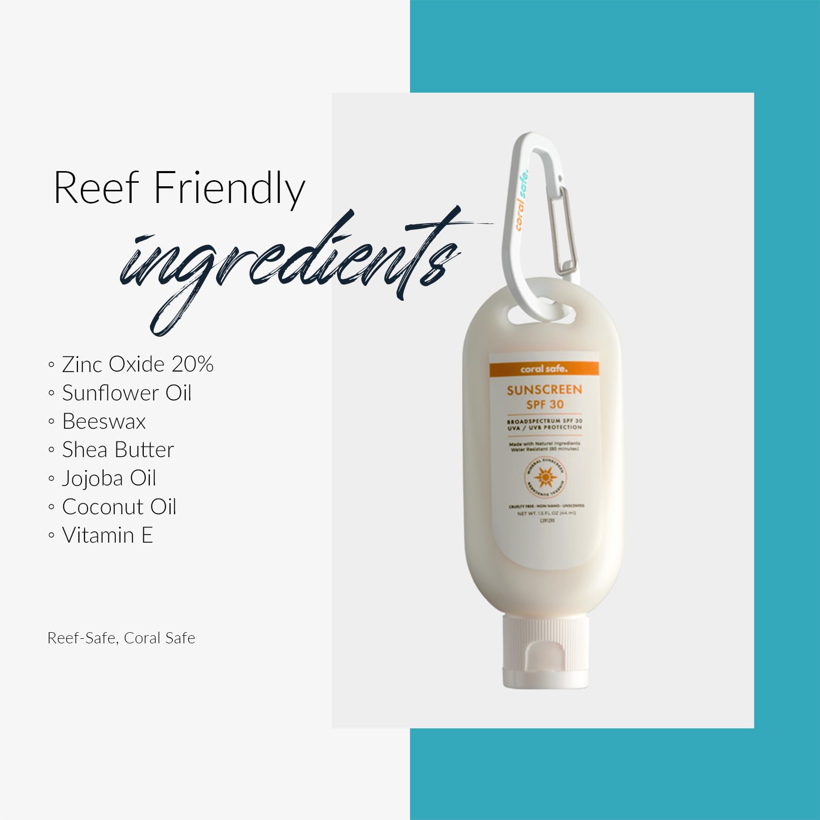Coral Safe resistencia al agua 80 minutos para actividades al aire libre