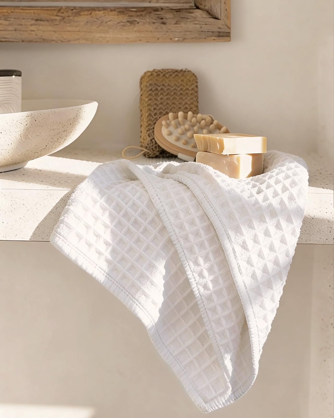 Coralogo flower candle with holder adds serene ambience to self-care.