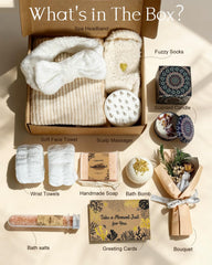Coralogo spa gift set scented candle to create calm evenings at home.