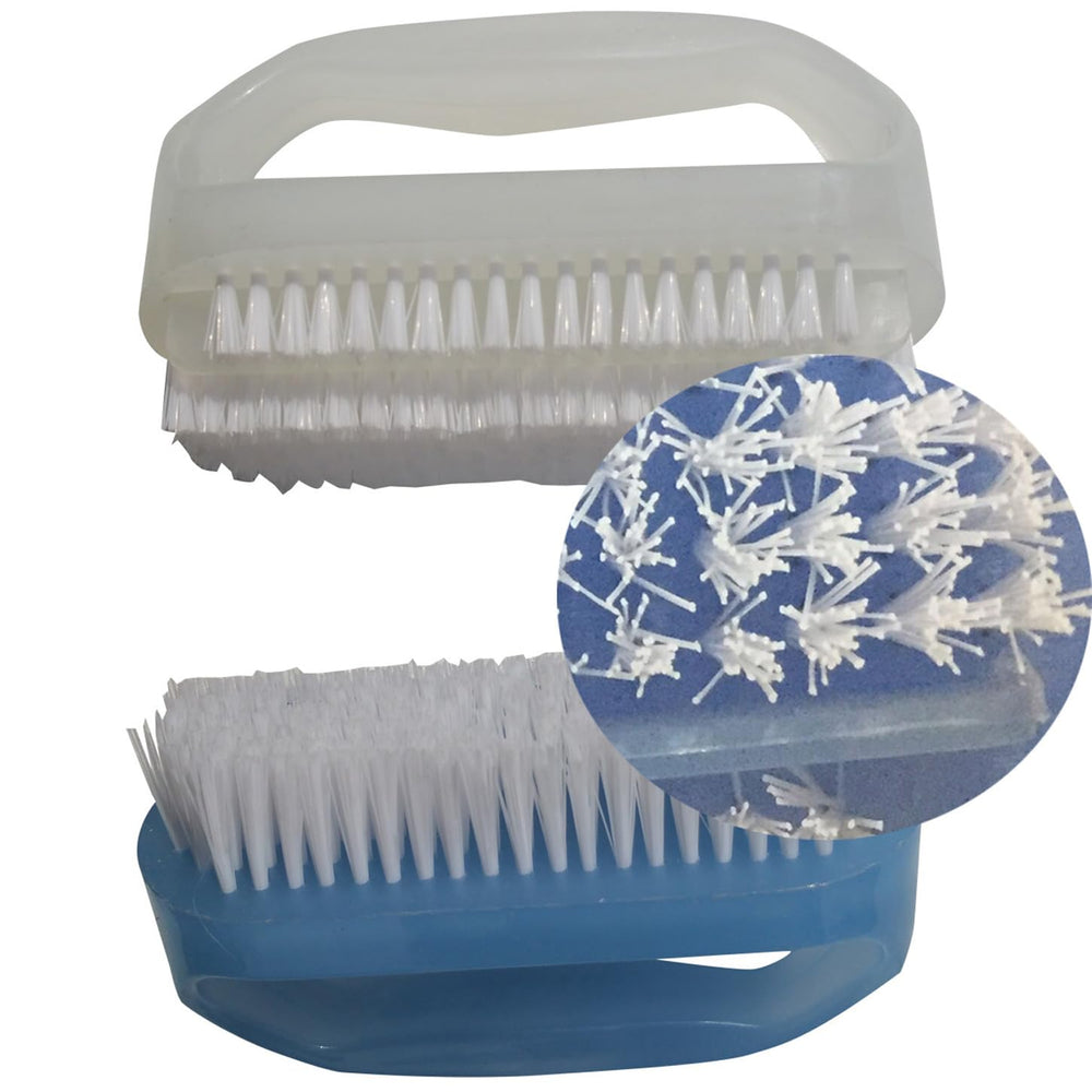 Coralpearl nail brush ergonomic handle close-up for comfortable manicure sessions.