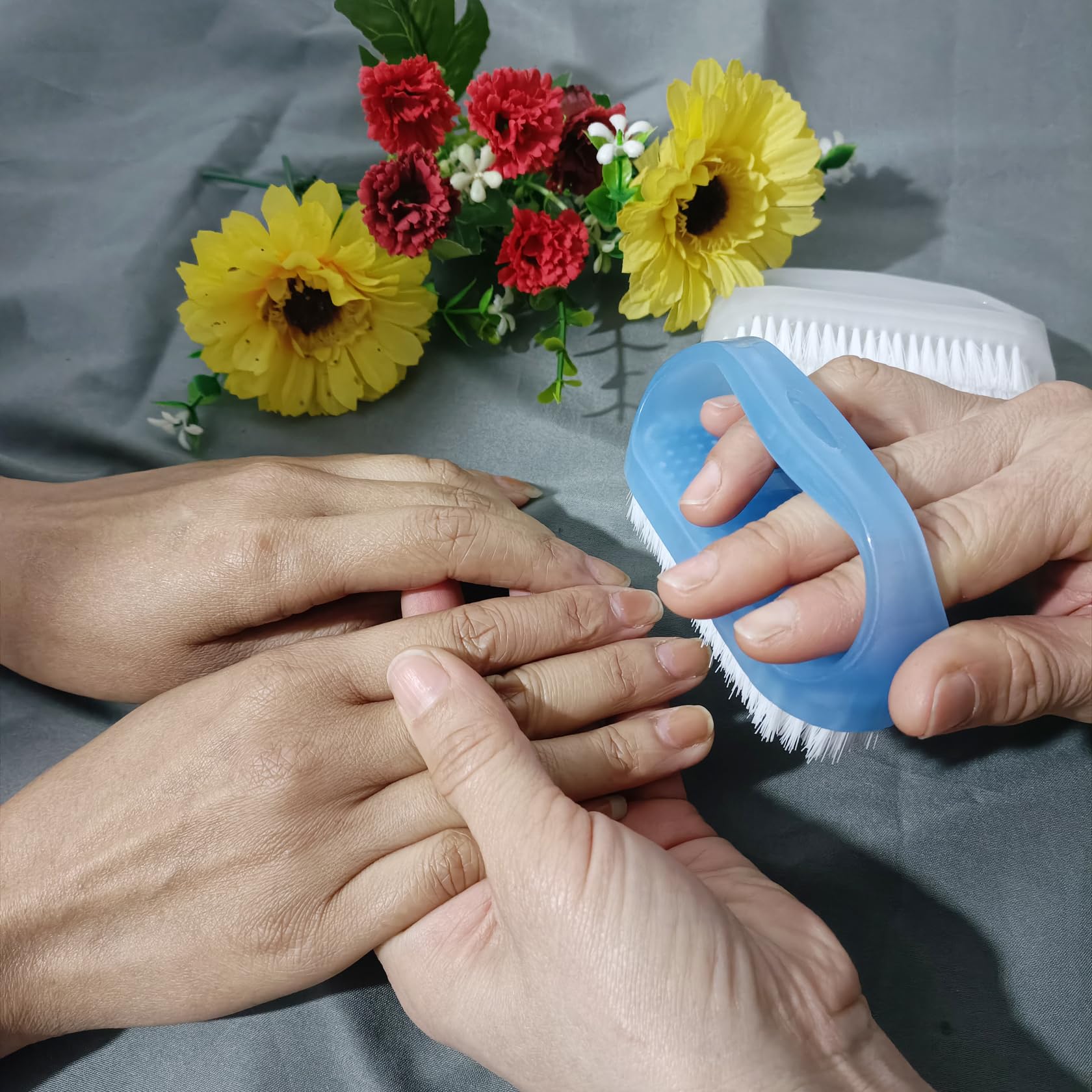 Coralpearl nail brush packaging showing dual-pack convenience.