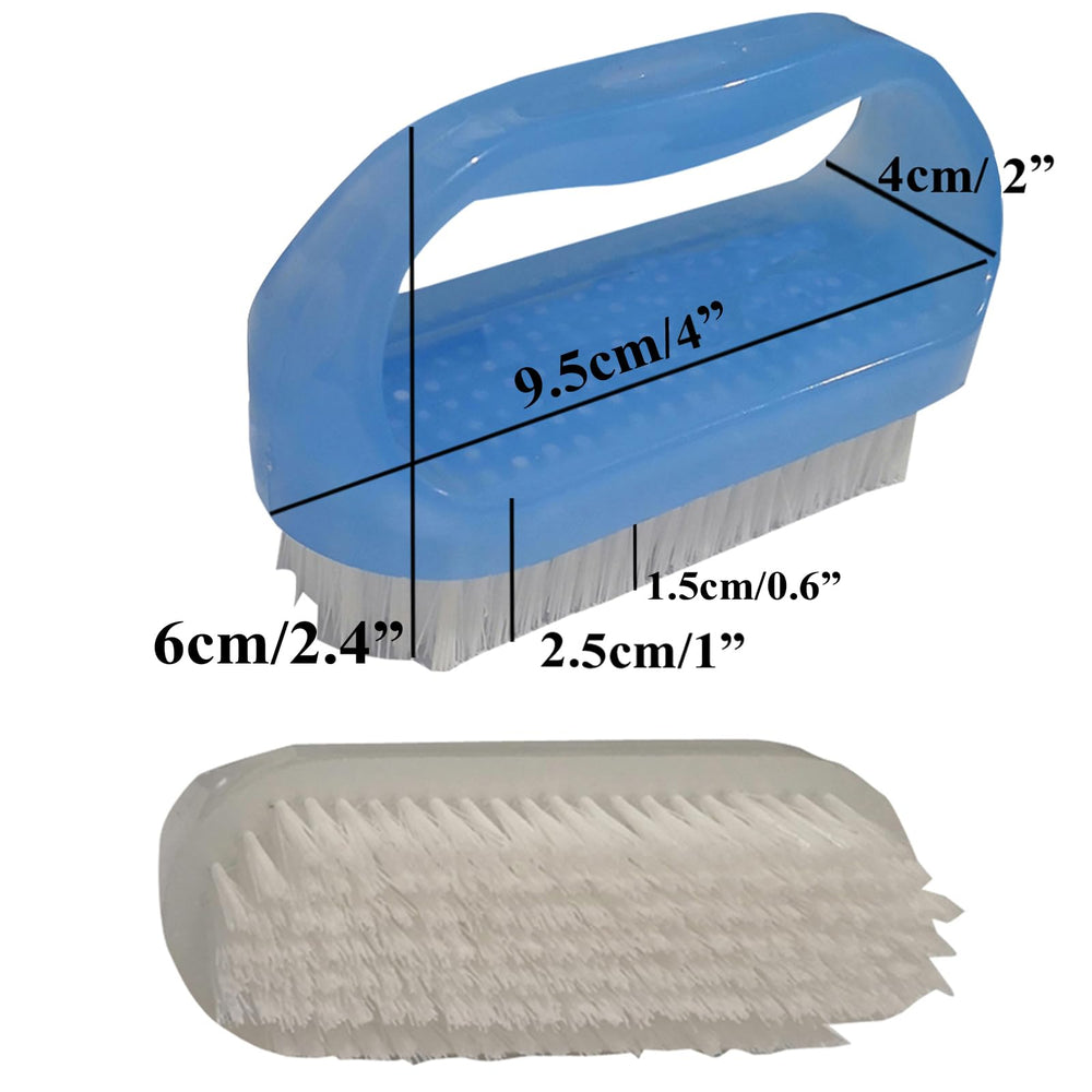Coralpearl nail brush white pack with ergonomic handle for comfortable grip.
