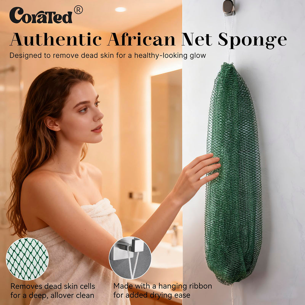 CORATED esponja extendible 45 pulgadas facilita el cuidado de la espalda con menos esfuerzo.