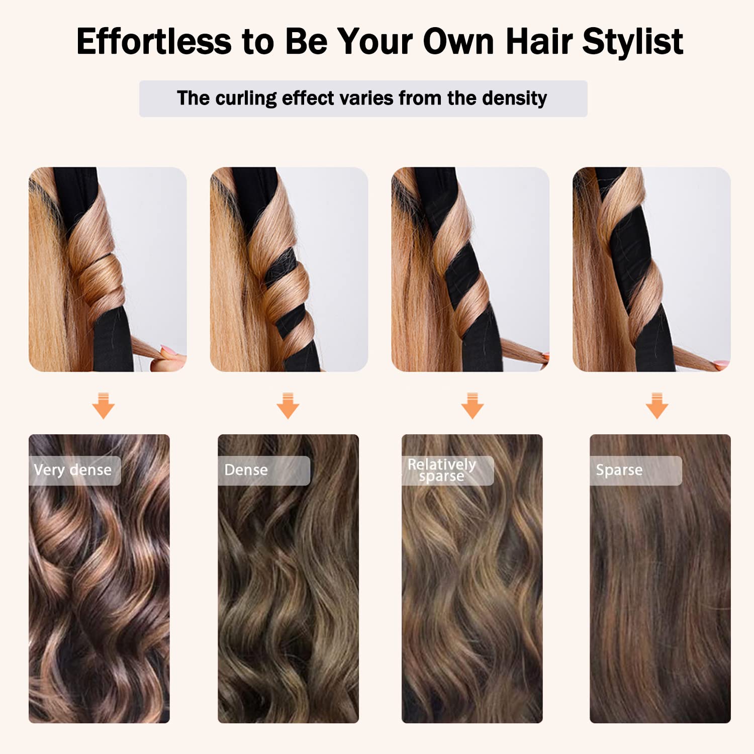 CORATED No Heat Curlers wind hair around the rod for even, natural-looking curls.