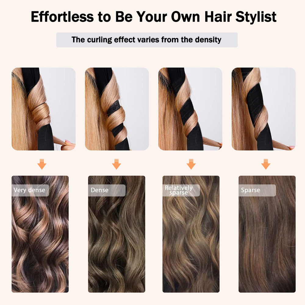 CORATED No Heat Curlers wind hair around the rod for even, natural-looking curls.