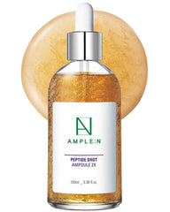 Coreana AMPLE:N 2X ampoule bottle, premium packaging for intense hydration and skin vitality.