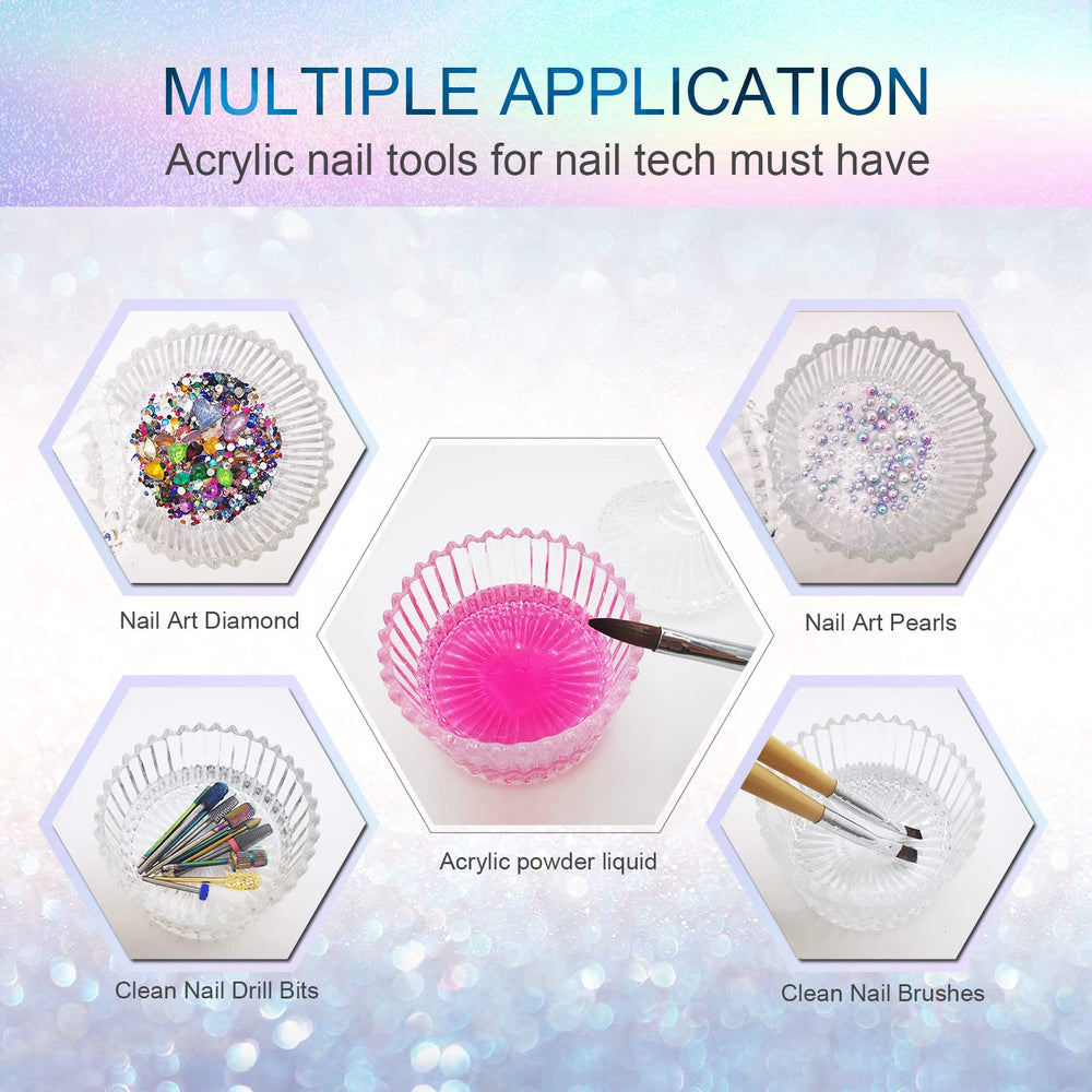 CORFULRA Dappen Dish para limpieza de brochas y herramientas de uñas.