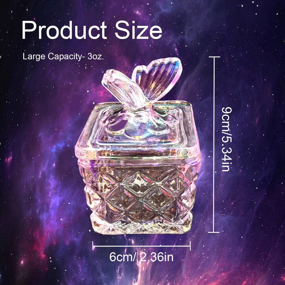 CORFULRA rainbow glass dish doubles as decor and storage for decorations