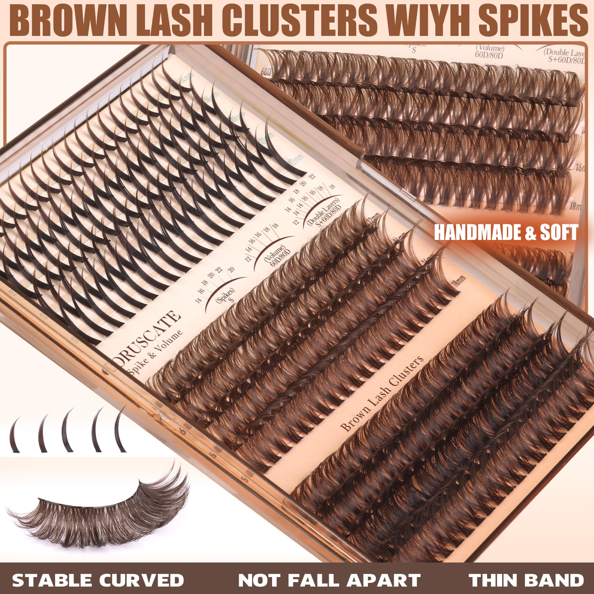 CORUSCATE 260pcs DIY lash clusters enable precise at-home styling