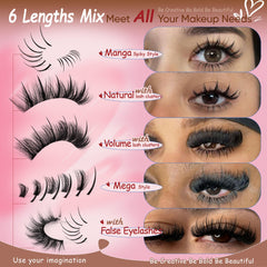 CORUSCATE bottom lashes 7-9mm add balanced, subtle lower lash emphasis.