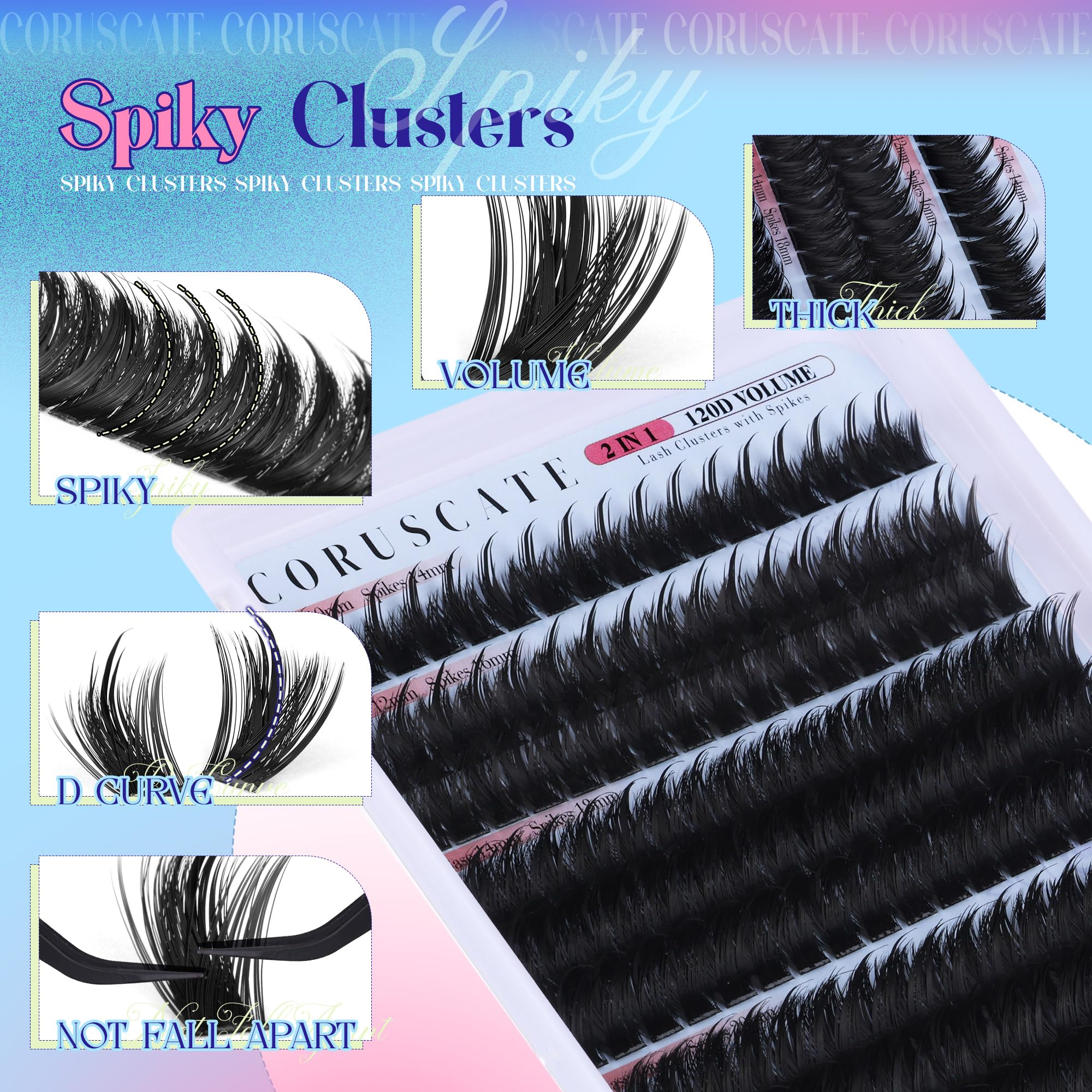 CORUSCATE at-home lash kit for DIY lash extension